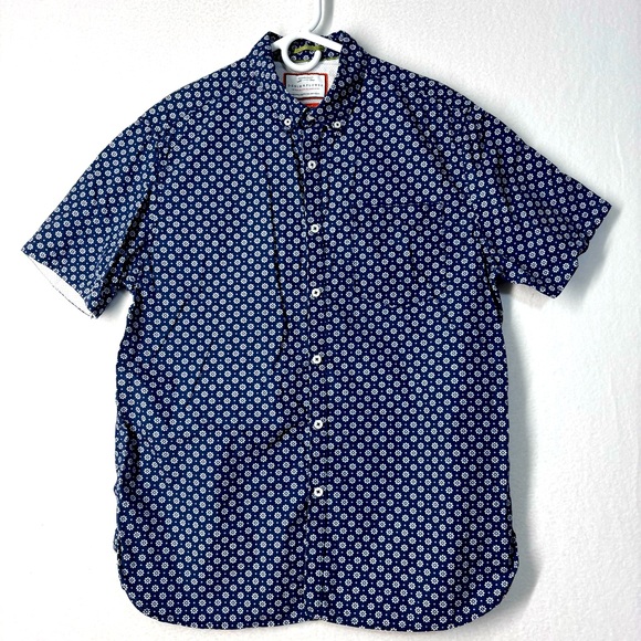 Chemise Slim Fit Denim & Fleurs Taille S Bleue - Occasion Très Bon état, Stretch Coton